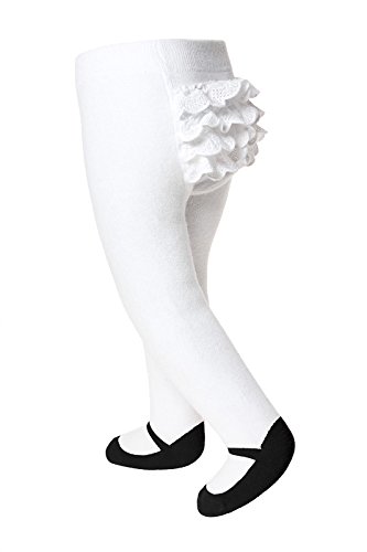 Baby & Toddler Girl Tights-Shoe look-Mary Jane & Ballerina-Cotton-Anti-slip