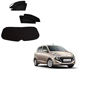 Kozdiko Zipper Magnetic Sun Shades Car Curtain with Dicky for Hyundai Santro 2018