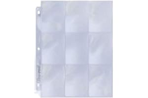 AMIGO SPIEL + FREIZEIT 50 stron na segregatory Ultra Pro 9 Pocket Silver Series Pages na 3-pierścieniowy album – Magic: The Gathering – Yu-Gi-Oh!