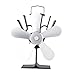 Produktbild Thermal Power Fireplace Fan Heat Powered Wood Stove Fan Five-Leaf Fans
