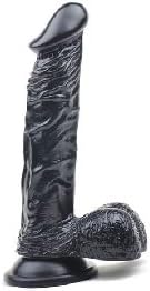 8.66" Black Colour Realistic Skin Feeling Suction Cup Love Wand