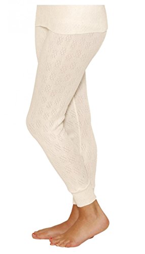 OCTAVE® Ladies/Womens Thermal Underwear Long Jane/Leggings/Long Johns (XS,  White)