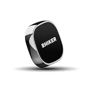 HIKER Aluminium Super Powerful Mini Magnetic Mobile Holder for Car Dashboard & Windshield (Silver)