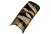 Effect Beauty 50pcs Gold, White & Black Animal Stripes Pre-Designed Nail Tips - Tip Sizes 1-10