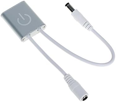 LED Touch Dimmer Switch 12V 24V 3A 36W 72W Silver Metal for Single Color Lighting Strip Under Cabinet Puck Lights Brightness Dim Control