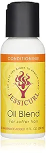 Jessicurl Oil Blend for Softer Hair, Citrus Fragrance Free, 2 Fluid Ounce