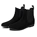 Produktbild Mini Balabala Damen Chelsea Wellies Winter Niedrige Ferse Kurze Flache Gummistiefel Wildleder Regen Stiefel Ankel Gummi Chelsea Rain Booties Schuhe für Mädchen