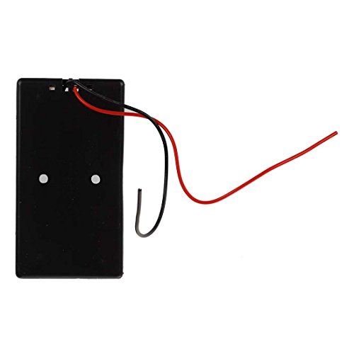 TOOGOO (R) 6 Stueck Schwarzer Kunststoff 2 x3.7V 18650 Typ Batterie Halter - 3