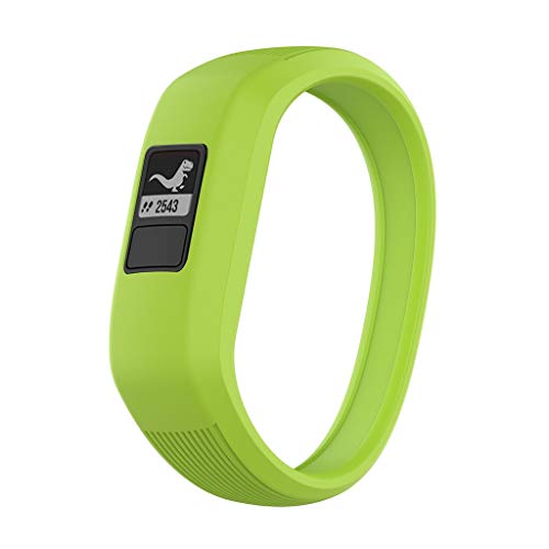 Preisvergleich Produktbild Mumuj Kleiner Silikon Armband, Silikonband Band Sports Ersatzband Atmungsaktiv / Breathable Wasserdicht Verschleißfest Handgelenk Uhrenarmband für Garmin Vivofit 3 Vivofit JR / JR2 (Grün)