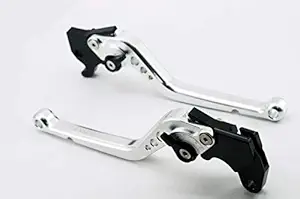 OLGA Yamaha FZ FAZER Moxi Regular Adjustable Brake Clutch Levers (Silver)