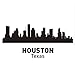 Produktbild LoveMQ 29 * 60 cm HOUSTON City Aufkleber Wahrzeichen Skyline Wandaufkleber Skizze Aufkleber Parede Home Decor Aufkleber