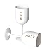 Produktbild 2 x Moët & Chandon Ice Imperial Champagner Glas Cup Champagne Kunststoff Becher 0.45 l Kelch weiß