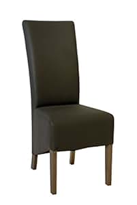 korb.outlet Esszimmerstuhl Polsterstuhl Kunstleder, hohe Rückenlehne