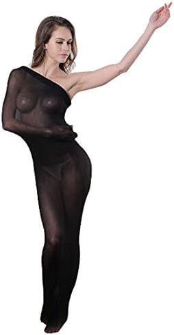 Sexy slim body stockings sleeping bags women's all-inclusive tights clothing silk cocoon transparent one-piece socks Cosplay Custom Nightwear LTSW (Black)