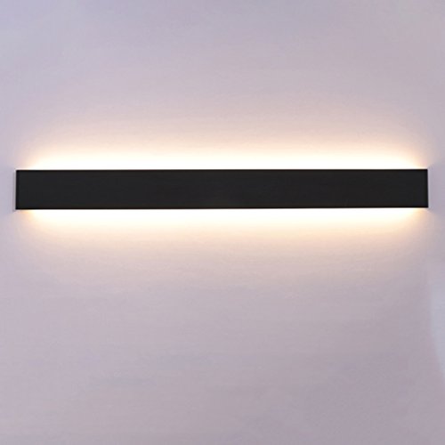 Preisvergleich Produktbild Wandleuchte Wandmontiert Schlafzimmer Nachttisch LED Wohnzimmer Flur Treppe Schwarz Einfache moderne rechteckige (Farbe : C)