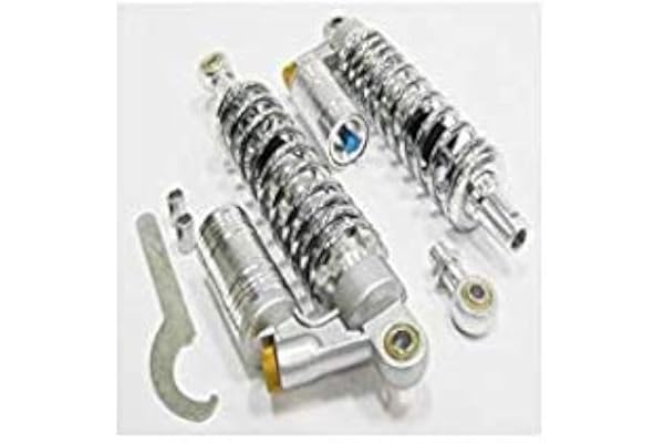 Madmunk - Amortisseur gaz 330mm chrome (paire)