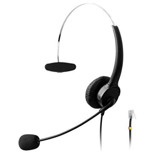 Wantek Rj Headset Wired With Flexible Noise Canceling Mic Snom