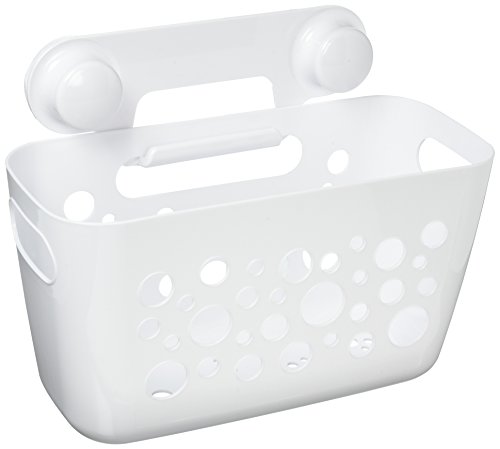InterDesign 09550EU Bubblz Power Lock Ultra Duschkorb fürs Bad für Kinder und Babys für Shampoo, Conditioner, Seife PET 31,50 x 22,86 x 15,75 cm, Weiß - 2