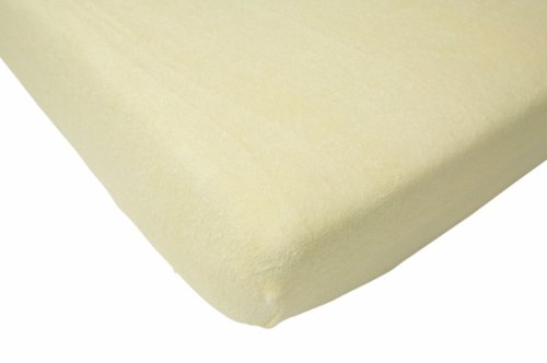 Jollein 550_0013 Fitted Sheet Terry Cloth (75 x 150 cm, Yellow)