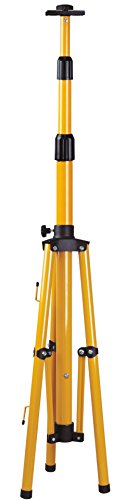 Smartwares Stativ für LED Scheinwerfer, höhenverstellbar, 1 Stück, gelb, CT2-AY