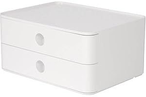 HAN 1120-12 - SMART-BOX ALLISON, cassettiera impilabile con 2 cassetti, colore: snow white