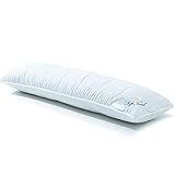 aqua-textil Seitenschläferkissen | weiches Kissen mit Reißverschluss | weitere Varianten wählbar | 40 x 145 cm 1500g Hohlfaser-Füllung | Serie Soft Touch 0010782 - 3