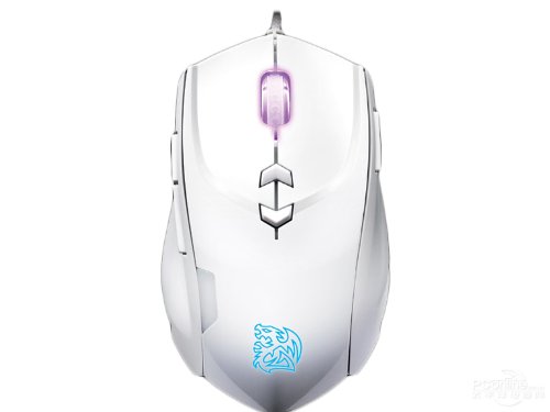 Tt eSPORTS Theron - Ratón (USB, Laser, Juego, Color blanco, mano derecha, 1,8m)