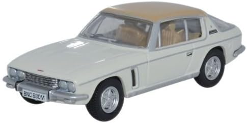 Oxford Diecast 76JI007 Jensen Interceptor Old English White/Tan by Oxford Diecast