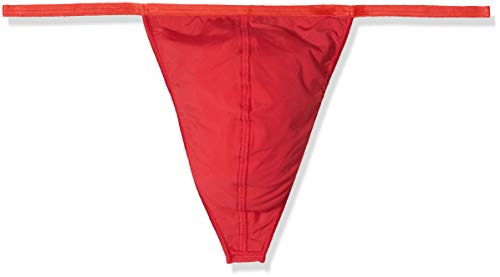 Hom - Basic G-String 'Plumes' for Men - Thong Fashion - red - Size M