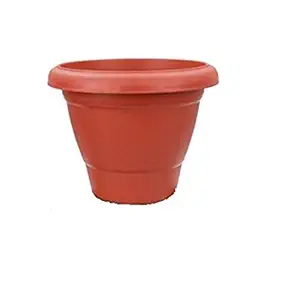 First Smart Deal 10 Inch Planter Pot Pack of 6 - Brown