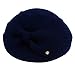 Produktbild Unbekannt Hut Weibliche Herbst- Und Winterhut Elegante Gezeitenbarett England Kleine Zylinderhutmode Warm,Marine,M 56-58 cm