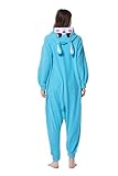 Unisex Erwachsene Kinder Pyjamas Cosplay Nachtwäsche Osterhase Tier Onesie Kostüme Schlafanzug Tieroutfit tierkostüme Jumpsuit (M, Blau Hase) -