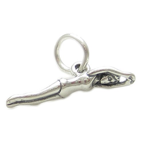 Maldon JewelleryFemale Swimmer sterling silver charm .925 x 1 Swimmers and Swimming charms