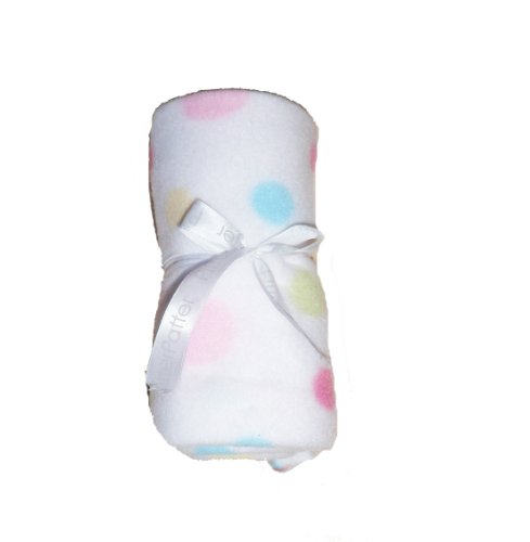 Soft & Cosy Baby Blanket - DOTTY PINK/WHITE - Ideal for Moses Basket, Carrycot, Pram & Crib
