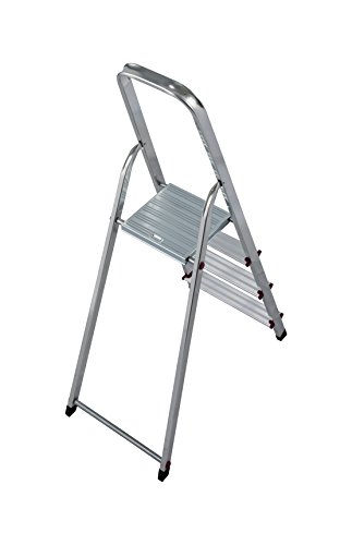 Krause 000705 Stufen-Stehleiter Aluminium max. Arbeitshöhe 2.80 m - 2