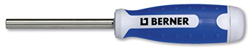 Berner Megapro Schraubendreher Schraubenzieher mit Bit Magazin im Griff inkl. 12 Bits Rundklinge mit Magnet lange Ausführung Bit Magazin Schraubendreher Torx Bitset - 2