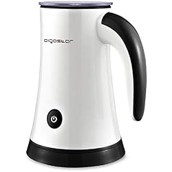 Mousseur à lait 0% BPA. 3 fonctions et deux accessoires pour faire chauffer et mousser le lait. Acier inoxydable antiadhérent, 450W, 200ml. - Aigostar MissPaff 30KDF