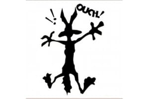 Diuangfoong Pegatina Ouch Coyote Funny Car Van Caravan Laptop Windows Bumper Vinilo Pegatina 895# 8"