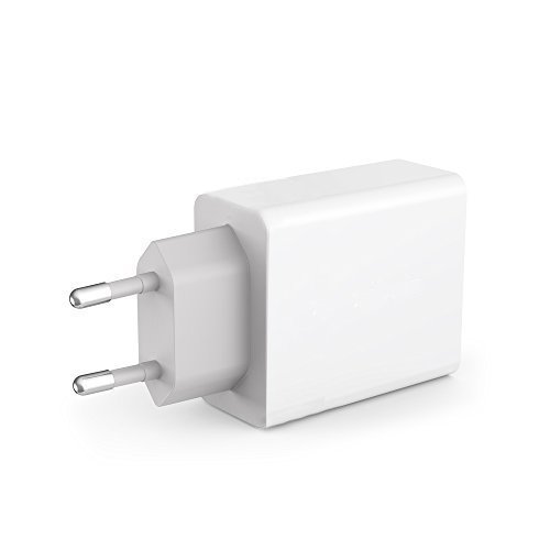 Top-Longer USB Ladegerät 5V 6A 2 Ports mit Smart Technologi Smart Phones und PC Tabletten (Weiß)