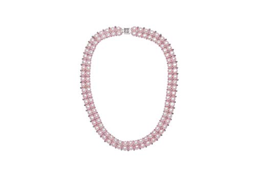 SAPELSElegant Two Layers Original Fresh Water Pink Pearl Necklace