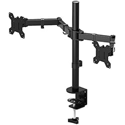 1home EL Doble Soporte y La Base Ajustable de Brazo de Escritorio de Las Pantallas de Monitor de TV, LCD y computadora de13”-27”