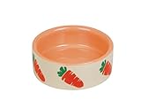 Nobby 73629 Keramik Futtertrog Carrot, 125 ml, beige/orange