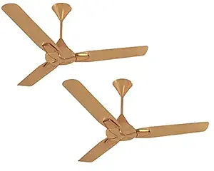 Orion Highspeed 400RPM Graandd Golden Metallic Finish Ceiling Fan Pack of 2pc