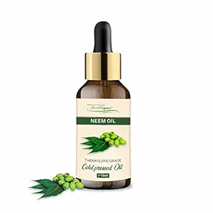 SistaOrganic Cold Pressed 100% Pure Neem Oil for Hair and Skin, Remove pimples, acne and cure fungal infection from skin - Best mosquito & Bugs Repellent Spray On Plants & Garden - 15 ml