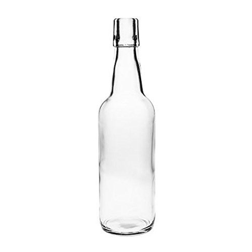 Viva-Haushaltsware – 2x leere Glasflasche 500 ml mit Bügelverschluss aus Porzellan zum selber befüllen, inkl 2 Beschriftungsetiketten - 4