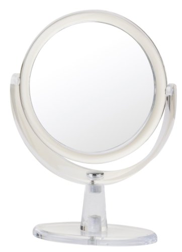 Danielle Clear Acrylic Pedestal Mirror