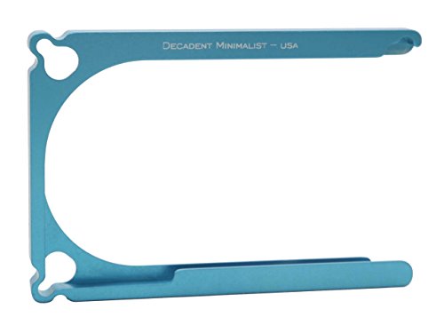 Decadent Minimalist DM1 Carpeta de aluminio Tarjeta de 4 Azul