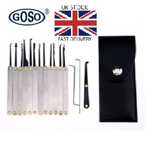 Walker Locksmiths Kit de crochetage de serrures 15 pièces Guide inclus