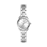 Fossil Damen Analog Quarz Uhr mit Edelstahl Armband ES4496