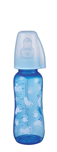 nip Standardflasche PP mit Trinksauger Anatomisch Silikon, 0-6 Monate, Größe M, 250 ml, Boy
